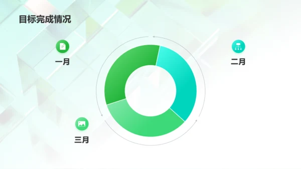 绿色创意年中工作总结PPT