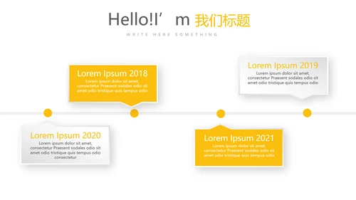 橙色简约风年年终总结汇报商务通用PPT动态模板