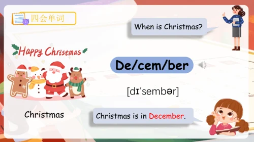 Unit 3 My school calendar 单词词组复习课件(共88张PPT)