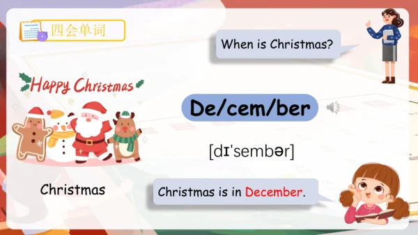 Unit 3 My school calendar 单词词组复习课件(共88张PPT)