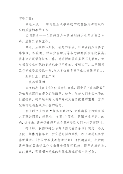 医学类专业考研就业前景分析.docx