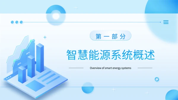 蓝色科技风智慧能源系统落地汇报PPT
