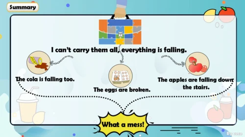 外研社六下 Module4 Unit2 The apples are falling down