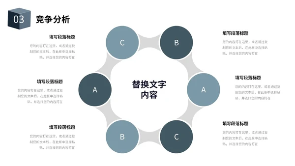简约风立体方块形状互联网商业计划书PPT