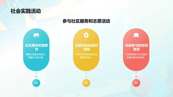 蓝色孟菲斯班委竞选自我介绍PPT模板