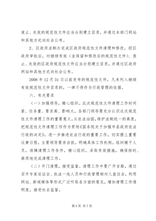 规范性文件清理工作方案.docx