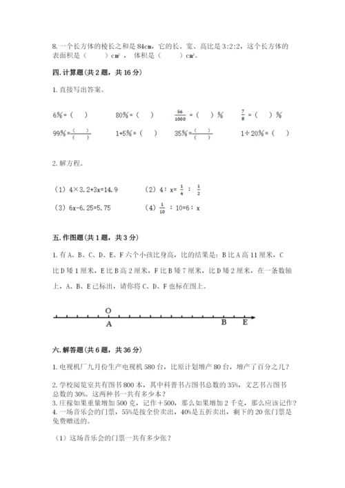 小升初六年级期末测试卷及完整答案【名校卷】.docx