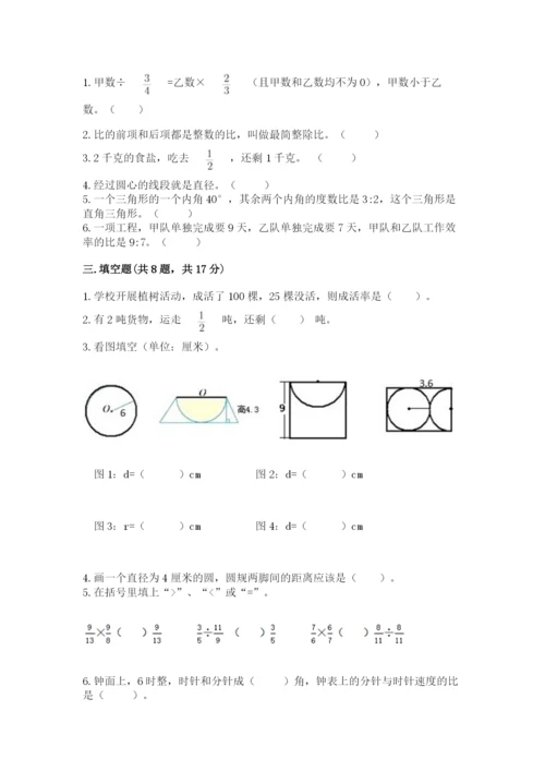 小学数学六年级上册期末卷附完整答案【典优】.docx