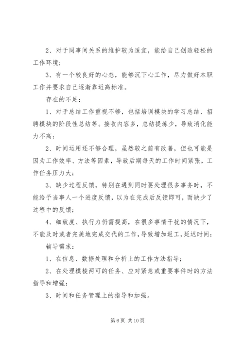 人力资源管理工作心得.docx