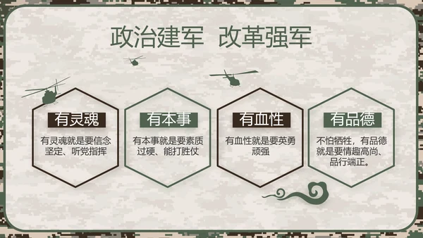 迷彩风八一军事部队规章制度动态PPT模板