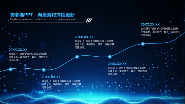 科技风蓝色咨询报告PPT