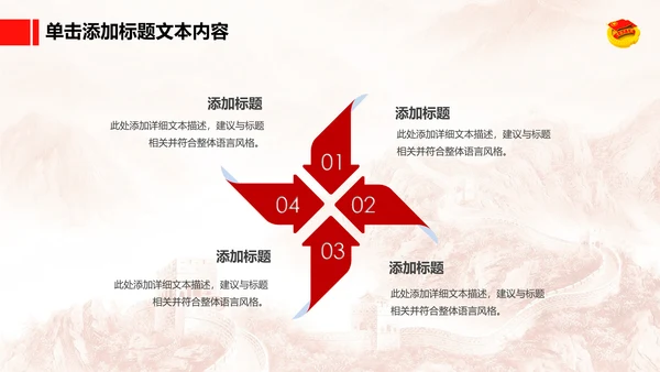 恢弘大气中国共青团团委工作汇报PPT模板
