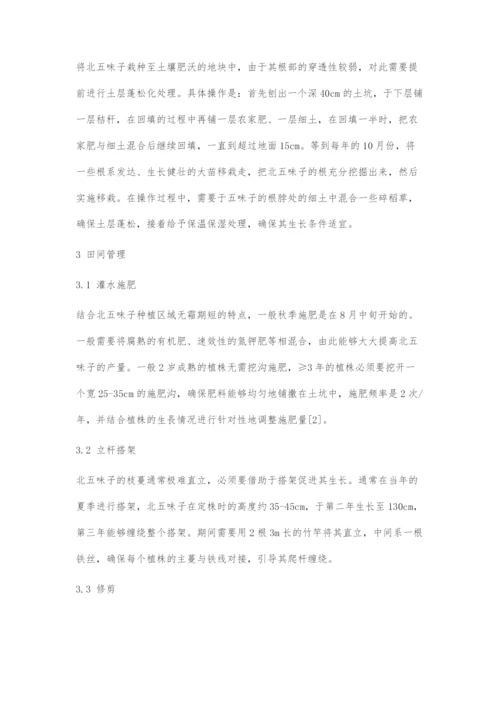 北五味子种植技术要点介绍.docx