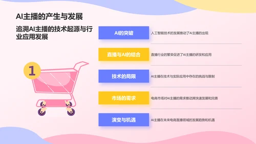 蓝色插画风电商带货主播优势分析PPT模板