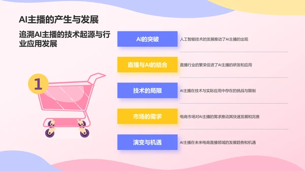 蓝色插画风电商带货主播优势分析PPT模板