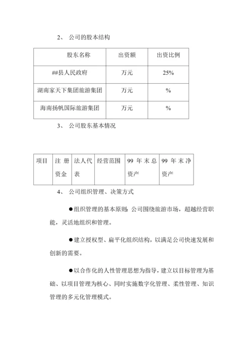 成立旅游发展股份有限公司融资计划书.docx