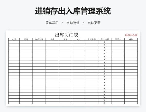 进销存出入库管理系统