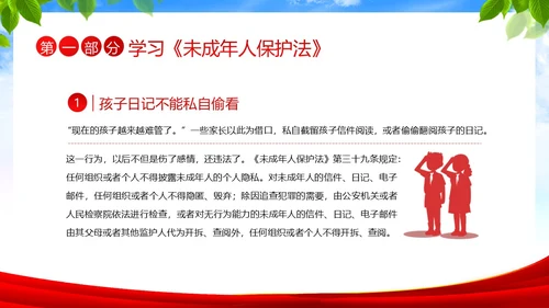 保护未成年人学习未成年人保护法讲座PPT课件公益宣传