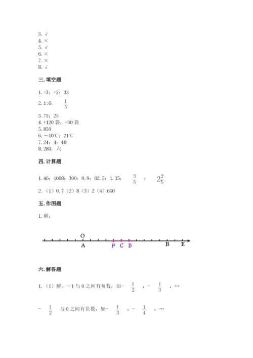 北师大版小学数学六年级下册期末检测试题及答案（典优）.docx