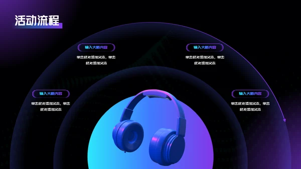 数字音乐数码产品直播活动通用PPT模板