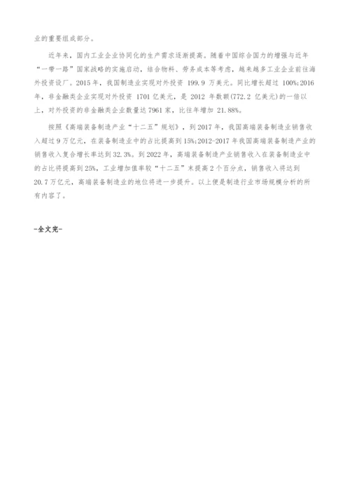 制造行业市场规模分析-产业报告.docx