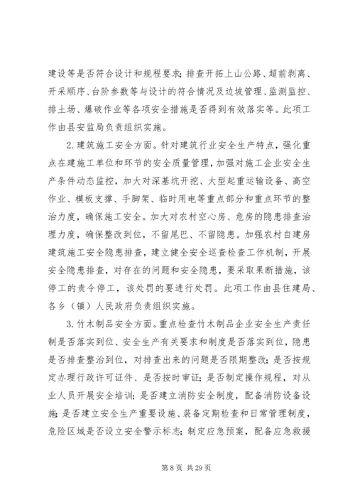 重点行业领域安全生产专项整治行动方案（五篇）.docx