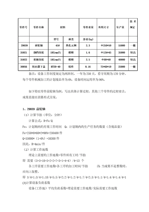 生产运作与管理优质课程设计基础报告