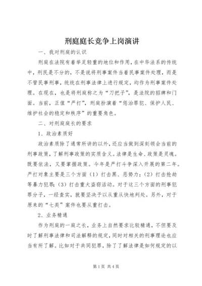 刑庭庭长竞争上岗演讲.docx