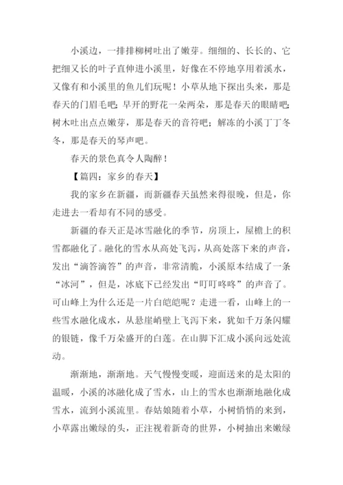 家乡的春天450字.docx