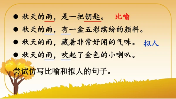 6 秋天的雨   课件