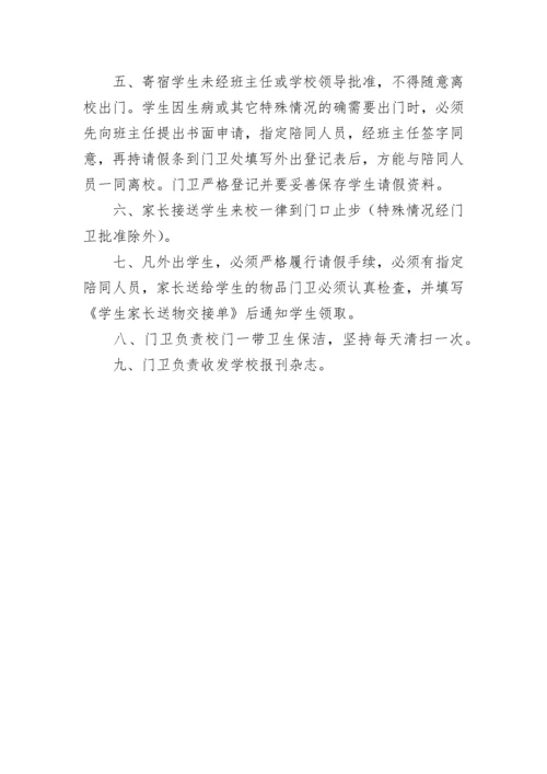 门卫管理制度.docx