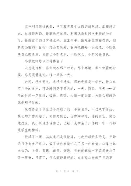 小学教师培训心得体会七篇.docx