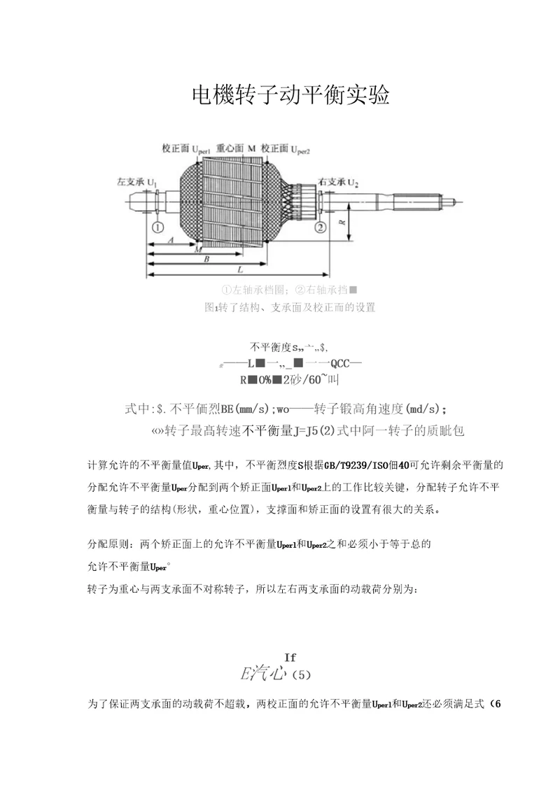 电机转子动平衡实验
