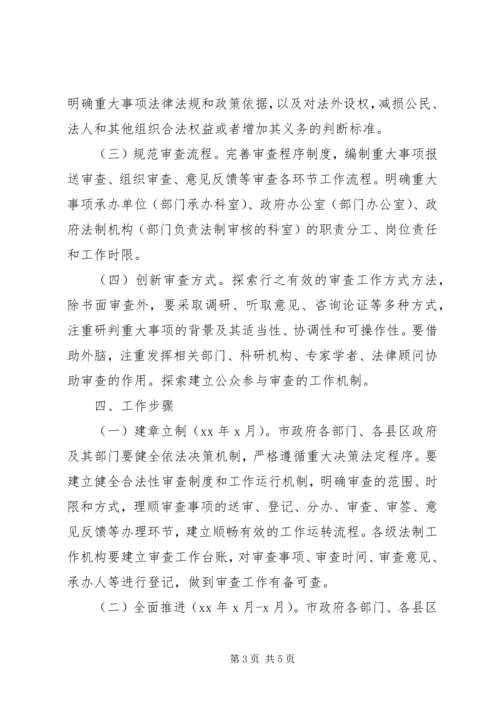 重大事项合法性审查机制工作方案 (2).docx