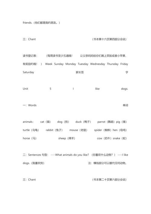 2023年剑桥英语预备级下册全册知识点.docx