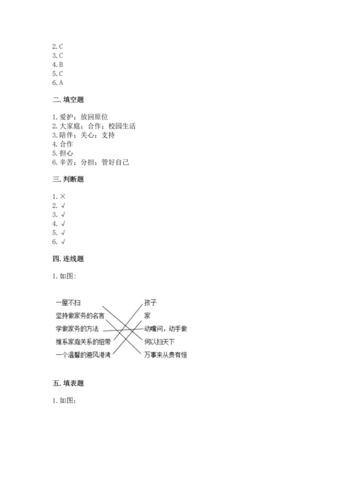 部编版四年级上册道德与法治期中测试卷精品（满分必刷）.docx