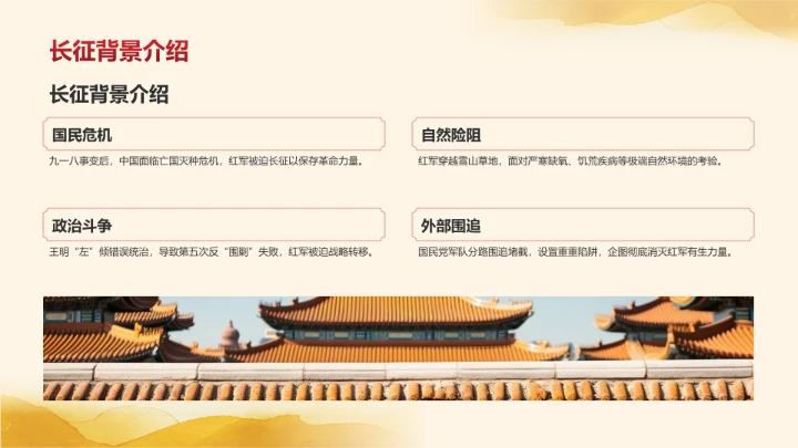 长征纪念日主题教育PPT模板