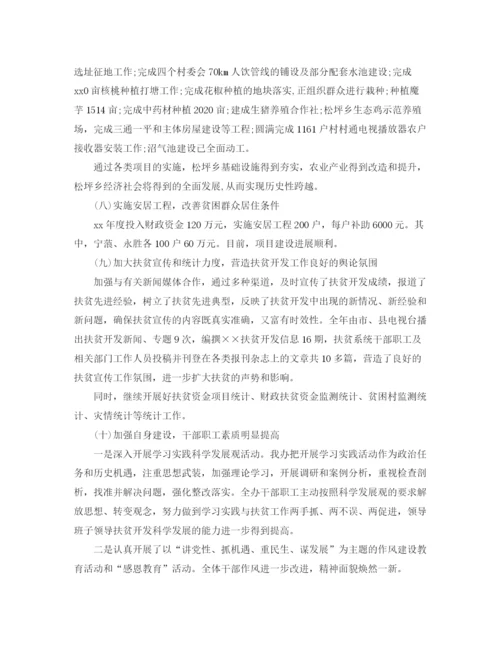 精编之年扶贫开发办公室工作总结范文.docx