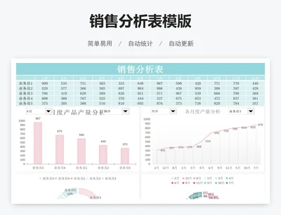 销售分析表模版