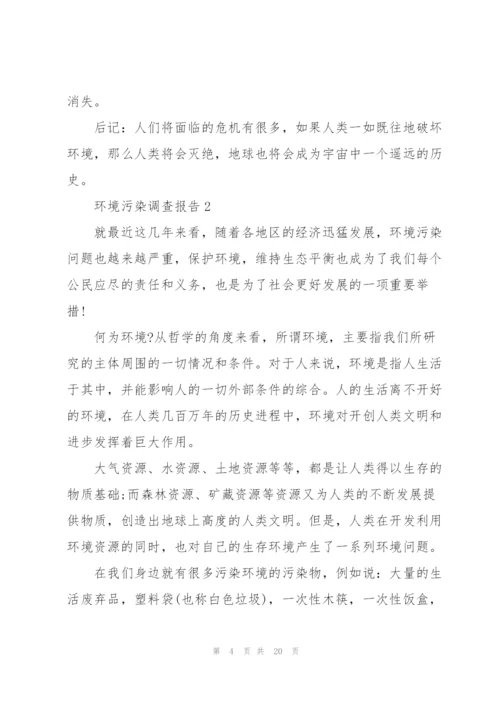 环境污染调查报告范文五篇.docx