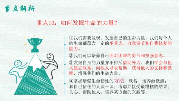 第四单元 生命的思考 复习课件（50张PPT）