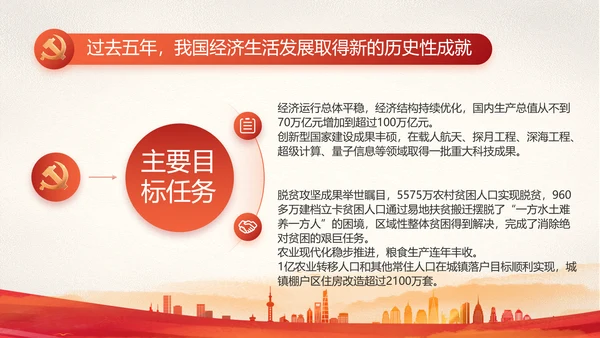 红色大气党建党支部年终工作总结PPT