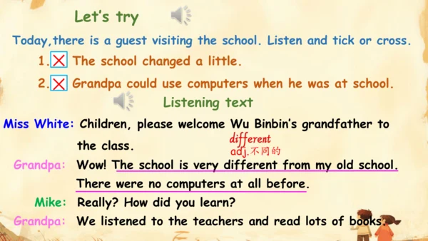 Unit 4 Then and now A Let's try& Let's talk PPT课件