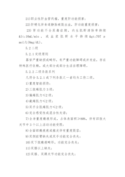 《劳动能力鉴定职工工伤与职业病致残等级》.docx