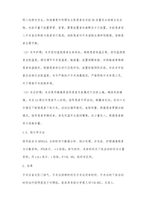 胃肠肿瘤围手术期快速外科康复护理观察.docx