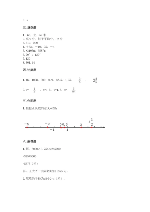 北京版六年级下册期末真题卷含完整答案【典优】.docx