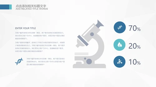 生物基因细胞DNA医疗医学PPT模板
