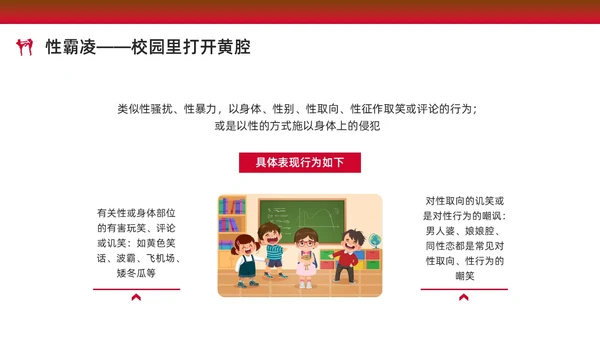 红色水彩简约预防校园欺凌家长会PPT课件