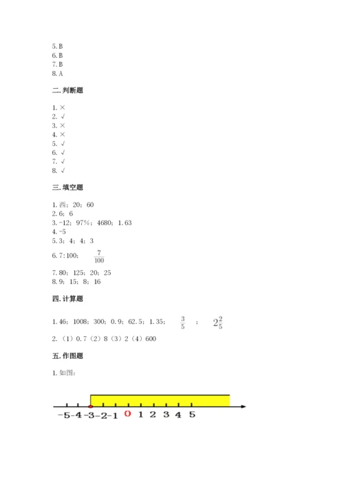 小学六年级下册数学期末卷含答案【典型题】.docx