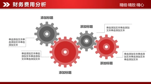 红色大气2019财务数据分析报告PPT
